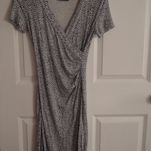 White and Blue Floral Sinéquanone Dress - Picture 2 of 5